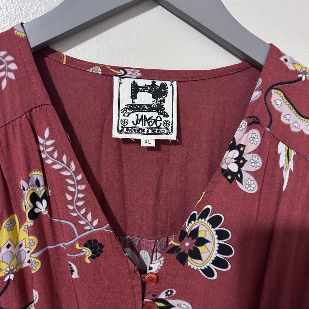 Jaase Indiana Floral Maxi Dress Rust and Floral - Picture 4 of 8